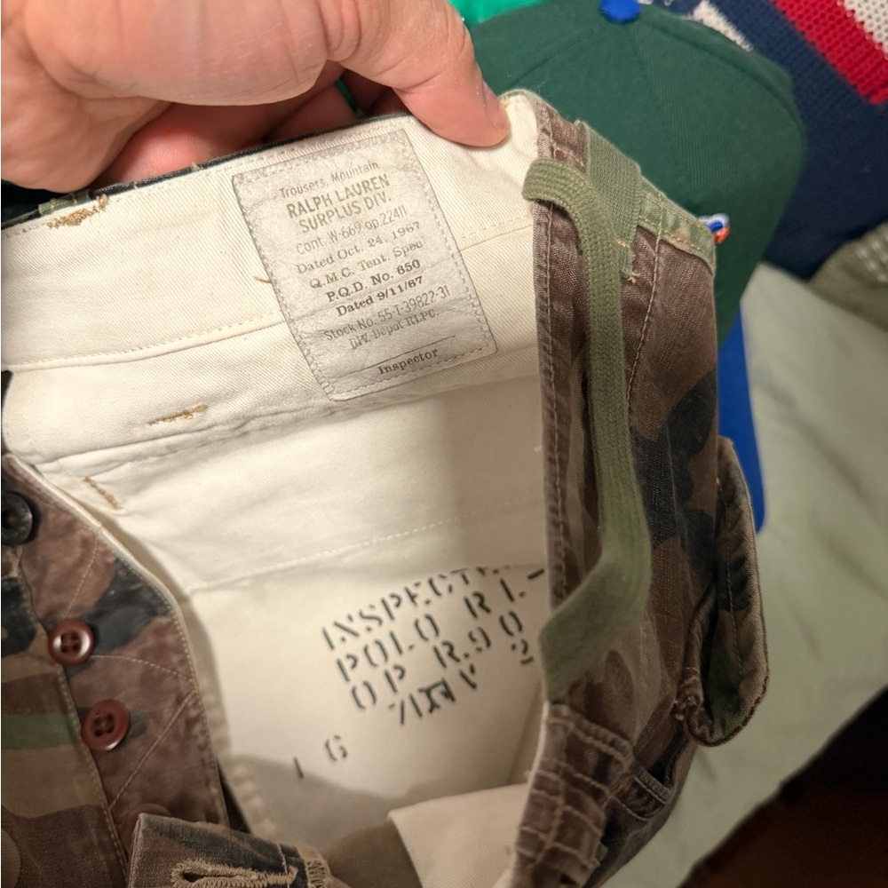 Polo Ralph Lauren Camouflage Men Cargo with PATCHWORK - Picture 5 of 7